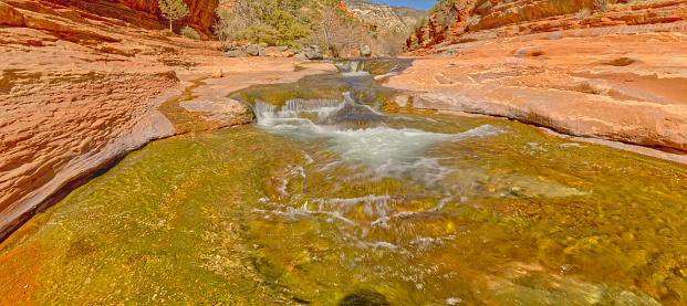 Slick Rock Pool at Slide Rock State Park AZ in Sedona, AZ, United States