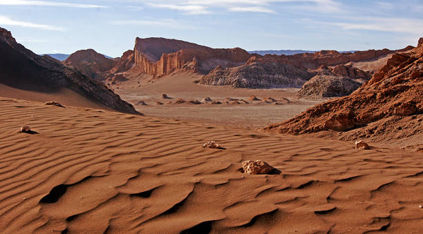 Deserts - Valley of the Moon in the Atacama Desert - Chile stock photo