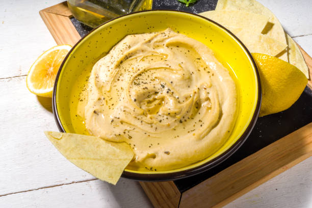 istock Healthy diet snack Hummus 1312503843