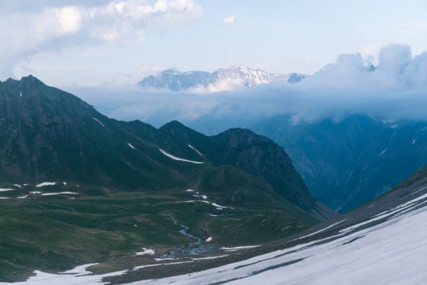 istock Elevated view of valley and mountains 1312506402