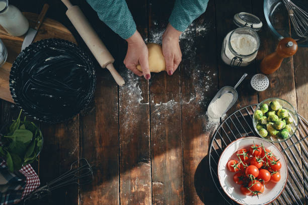 istock Preparing Quiche with Brussel Sprouts and Cheese 1312507489