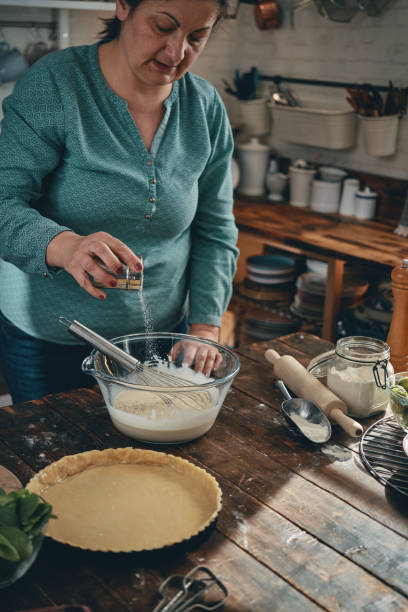 istock Preparing Quiche with Brussel Sprouts and Cheese 1312508206