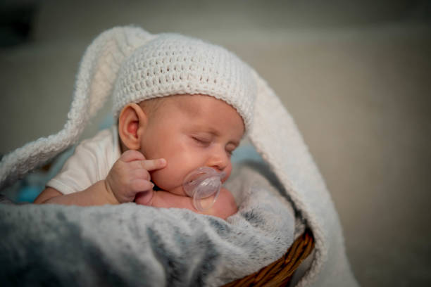 istock Sweet newborn baby sleeps 1312510102