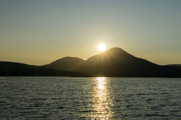 Broadford Bay on the Isle of Skye during sunset Broadford is a village in the south of the island isle of skye broadford stock pictures, royalty-free photos & images