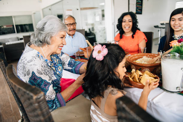 istock Multi-generation family eating together outdoors 1312514340