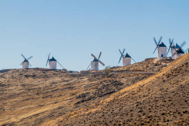 istock Windmills in Consuegra village, Spa 1312519218
