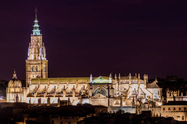 istock Evening view of the cathedral in Toledo, Spa 1312519224