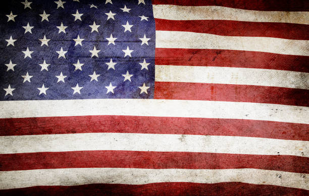 istock Grunge American flag 1312522690