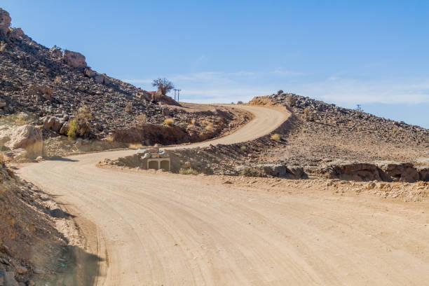 istock Unpaved road in Hajar Mountains, Om 1312523112