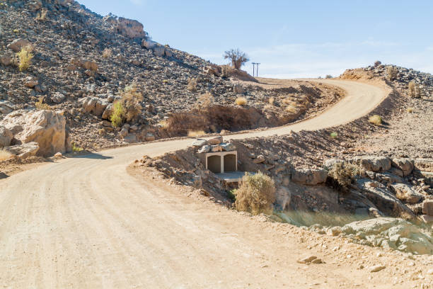 istock Unpaved road in Hajar Mountains, Om 1312523133