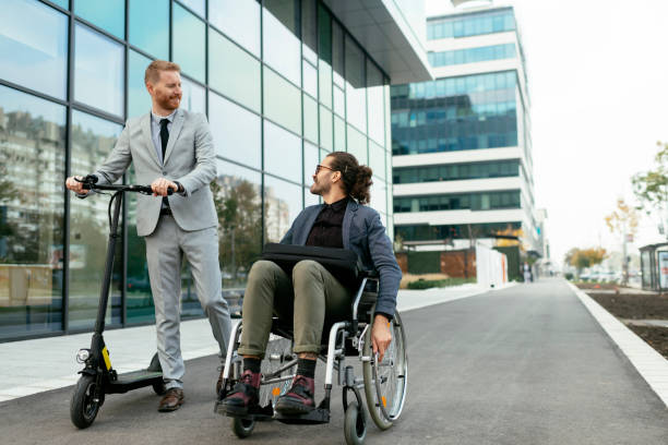 istock Two handsome businessman outdoors stock photo 1312525832