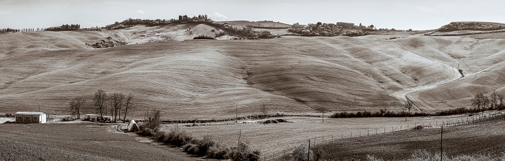 Panoramic view of Hills in Tuscany