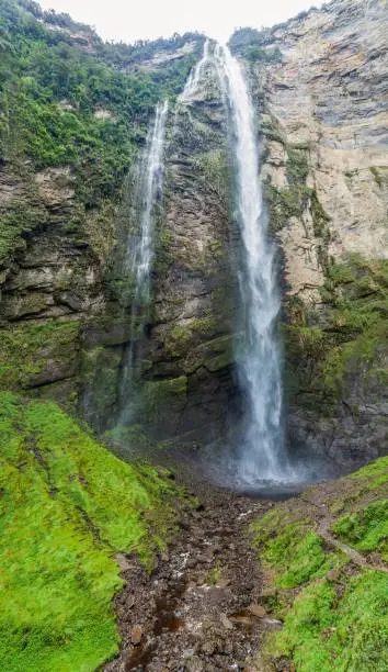 Catarata de Gocta - one of the highest waterfalls in the world, northern Peru.