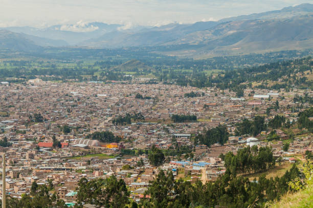 istock Aerial view of Cajamarca 1312528372