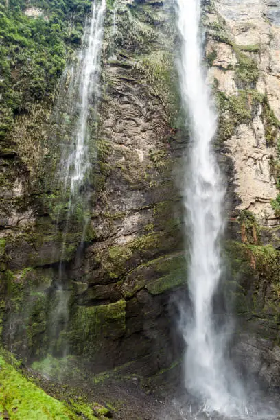 Catarata de Gocta - one of the highest waterfalls in the world, northern Peru.