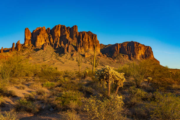 istock Superstition Mountains From Lost Dutchman State Park 1312547226