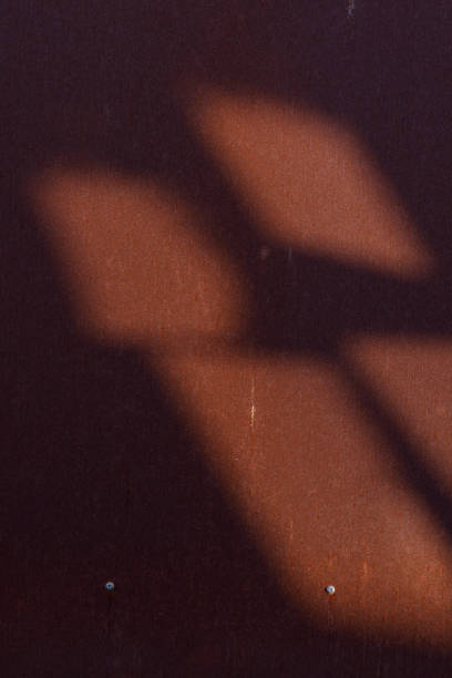 istock Rusted Metal Wall With Shadows Of Window Frame 1312554903