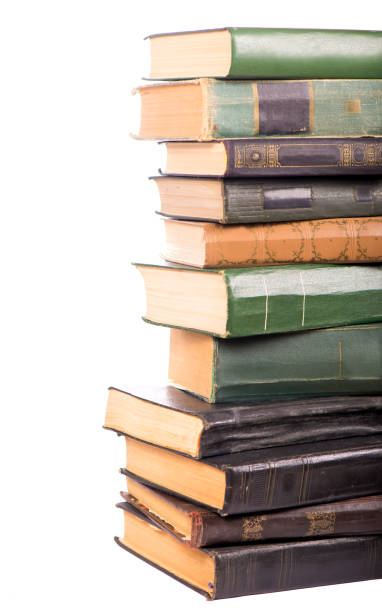 istock Pile of books isolated on white background 1312569475