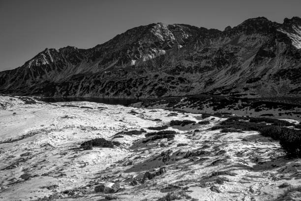 istock Monochrome High Tatra Mountains from above 1312571165