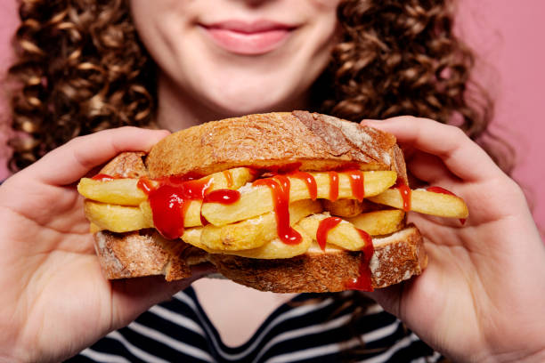 istock French Fries Sandwich With Ketchup 1312585268