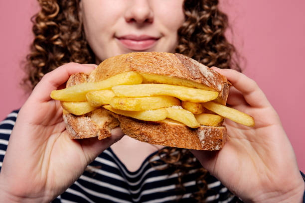 istock French Fries Sandwich 1312585363