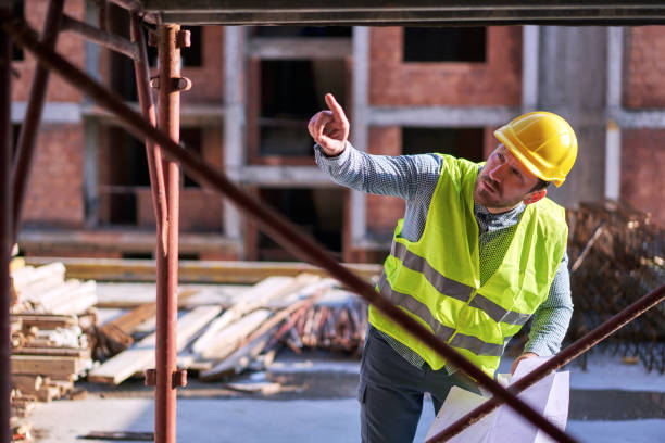 istock Shot of a engineer in front of a building 1312586025