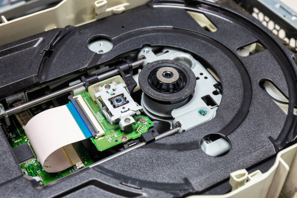 istock Close up of Laser head reader of CD DVD rom for desktop computer or server. 1312591407
