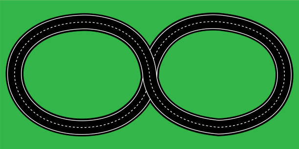 Figure 8 Racing 40+ Figure 8 Race Track Stock Illustrations, Royalty-Free Vector ...