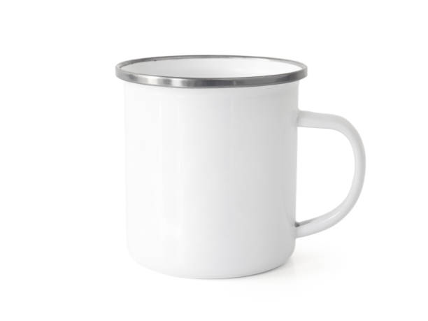 istock White metal mug mockup, isolated on white background 1312593881