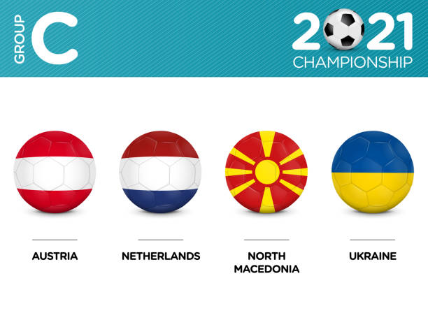 ilustrações, clipart, desenhos animados e ícones de grupos de torneios de futebol de 2021 - euro