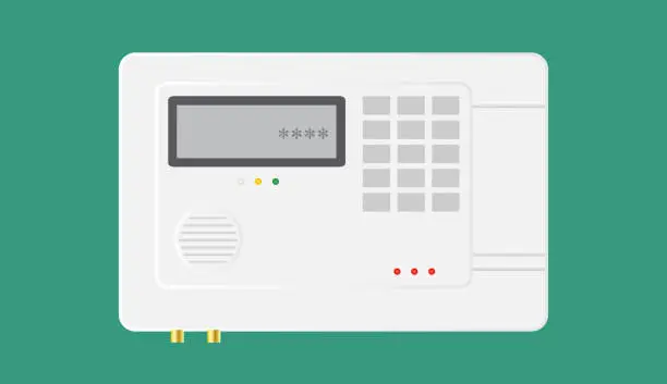Vector illustration of Security alarm system.