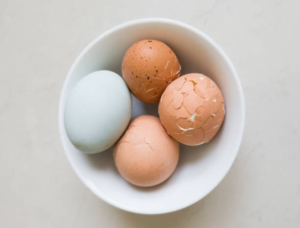 Boiled eggs in a bowl Boiled eggs in a bowl egg white boiled stock pictures, royalty-free photos & images