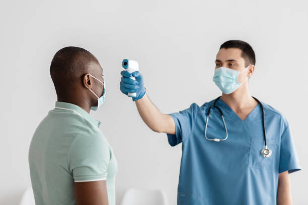 istock Illness prevention, medical injection for immunization certificate 1312599433