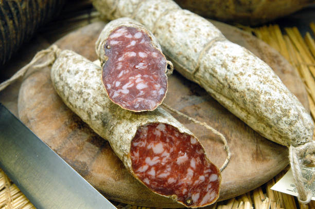 istock black pork salami in Italy 1312607676