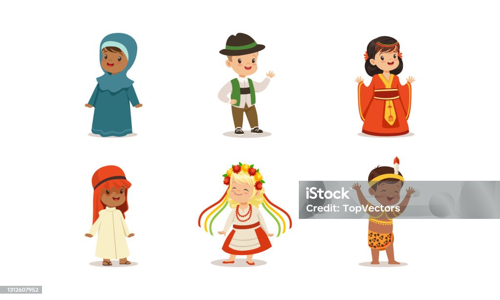 Ilustración de Lindos Niños Con Trajes Nacionales De Diferentes Países Set Niños Y Niñas Con Ropa De Alemania África Ucrania Países De China Dibujos Animados Ilustración Vector y más Vectores Libres de Ilustración de Lindos Niños Con Trajes Nacionales De Diferentes Países Set Niños Y Niñas Con Ropa De Alemania África Ucrania Países De China Dibujos Animados Ilustración Vector y más Vectores Libres de