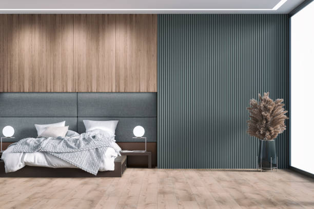 istock Luxury bedroom with decoration and copy space 1312610962