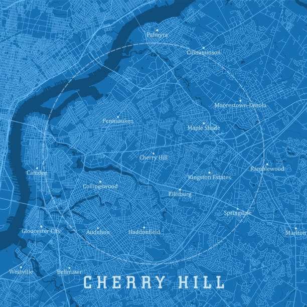 Cherry Hill NJ City Vector Road Map Blue Text Cherry Hill NJ City Vector Road Map Blue Text. All source data is in the public domain. U.S. Census Bureau Census Tiger. Used Layers: areawater, linearwater, roads. cherry hill nj stock illustrations