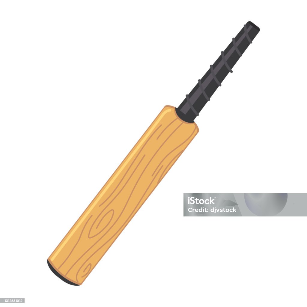 Bat For Cricket Stock Illustration - Download Image Now - Cricket Bat,  Illustration, Cut Out - iStock