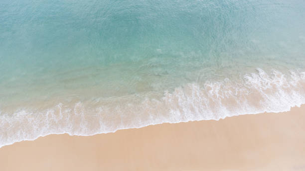 istock top view of beautiful beach and blue water 1312633471