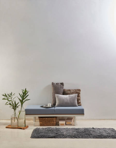 istock modern home interior office working room in concept and flat white wall sofa plant 1312638354