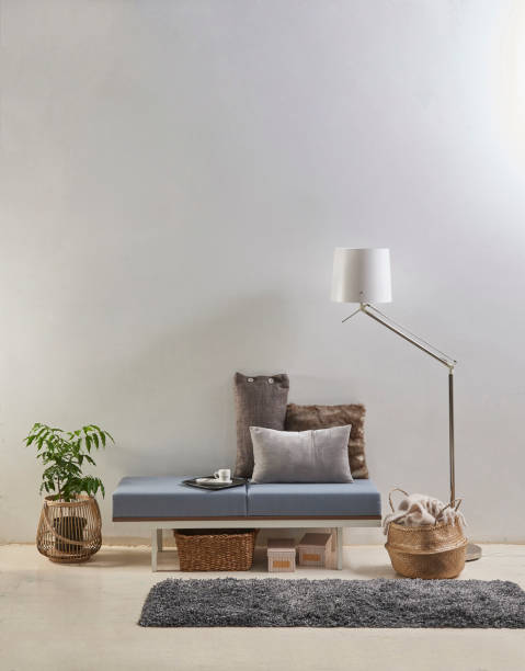 istock modern home interior office working room in concept and flat white wall sofa plant 1312638385