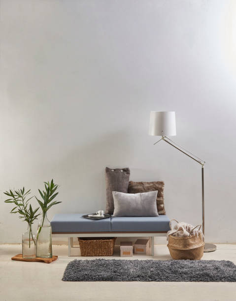 istock modern home interior office working room in concept and flat white wall sofa plant 1312638684