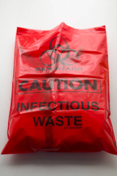 istock Infectious plastic bag for medical waste 1312640274