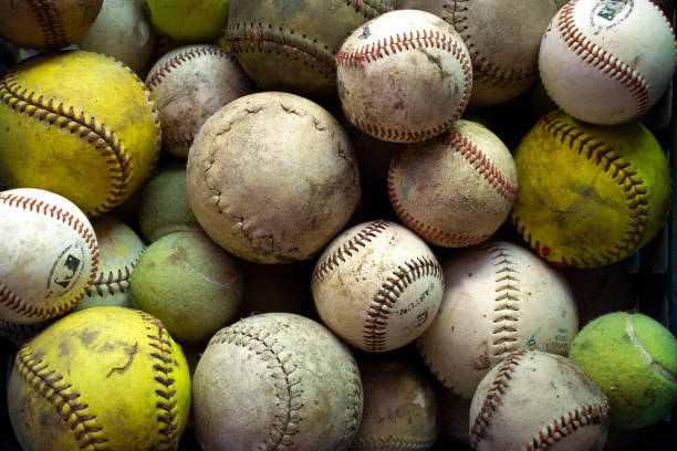 istock Baseballs and Softballs in a Pile 1312642620