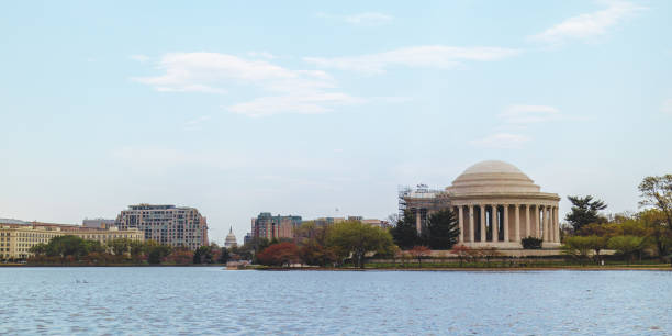 istock The Jefferson Memorial and the Capitol 1312645525
