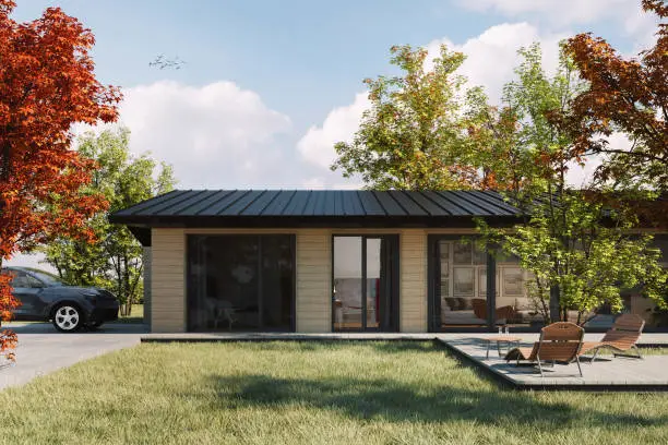 Photo of Modern atrium house