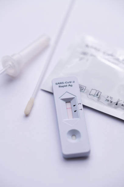istock Sars Cov 2 rapid antigen test nasal kit. Self test. test at home. Corona, Covid 19 1312647643