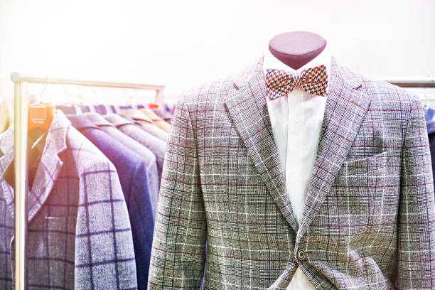istock Men's suits in store 1312650655