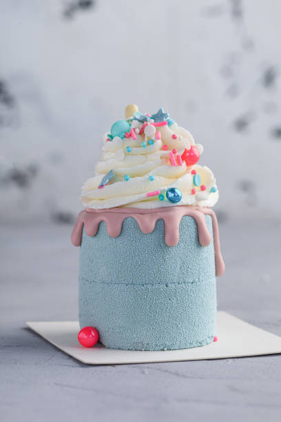istock small cake on a gray background home confectionery with delivery 1312653521