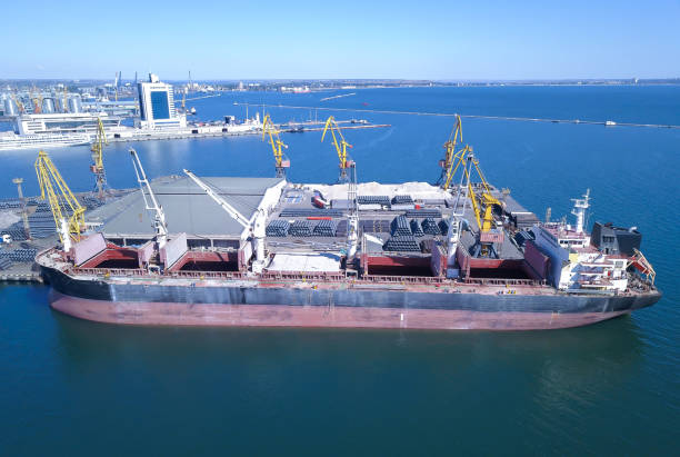 istock the ship is moored near the cargo berth. 1312653534